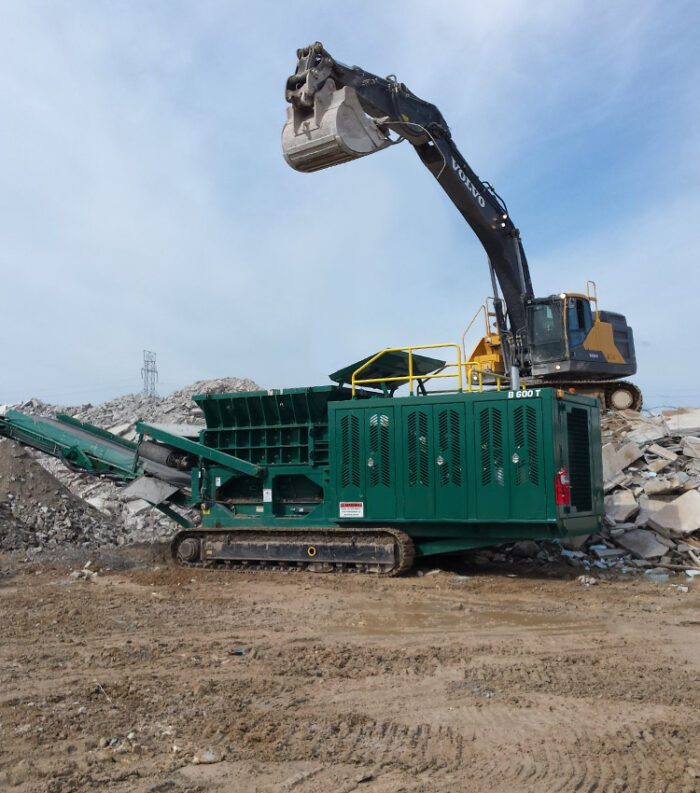 High Torque Concrete Shredding Machines - Badger Shredding